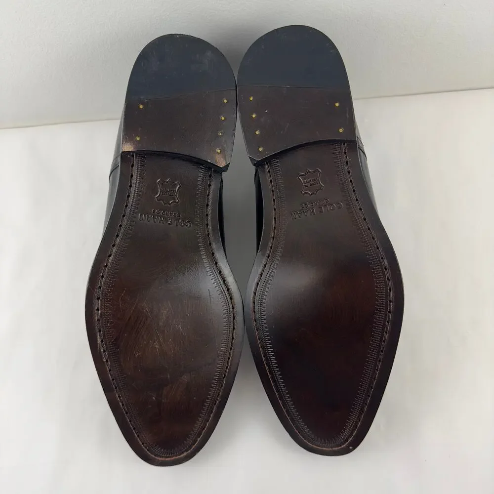 NWOB‎ Cole Haan Preston Grand Cap black leather Oxford M-9